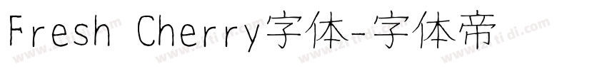Fresh Cherry字体字体转换